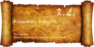 Koppándi László névjegykártya